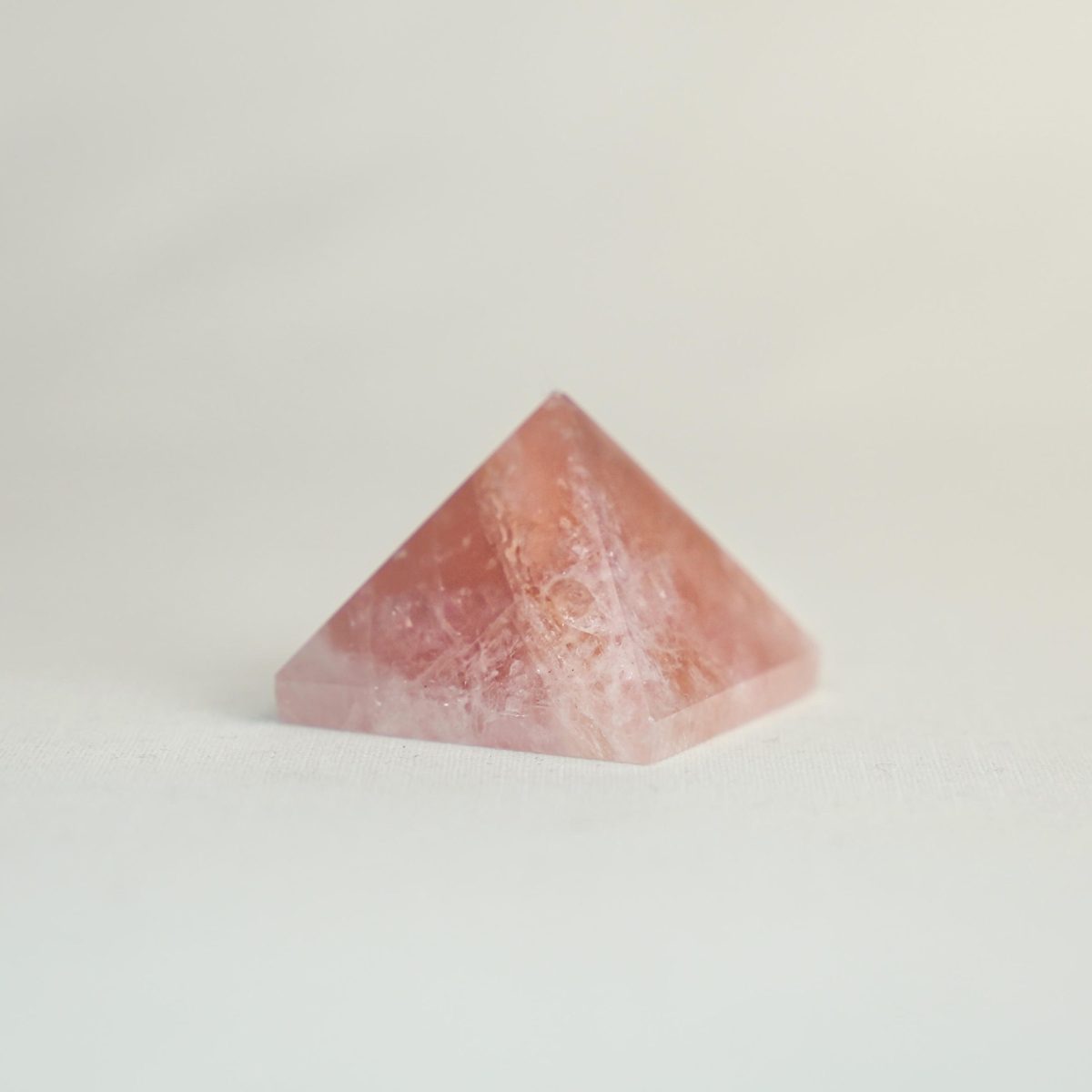 rose quartz pyramid