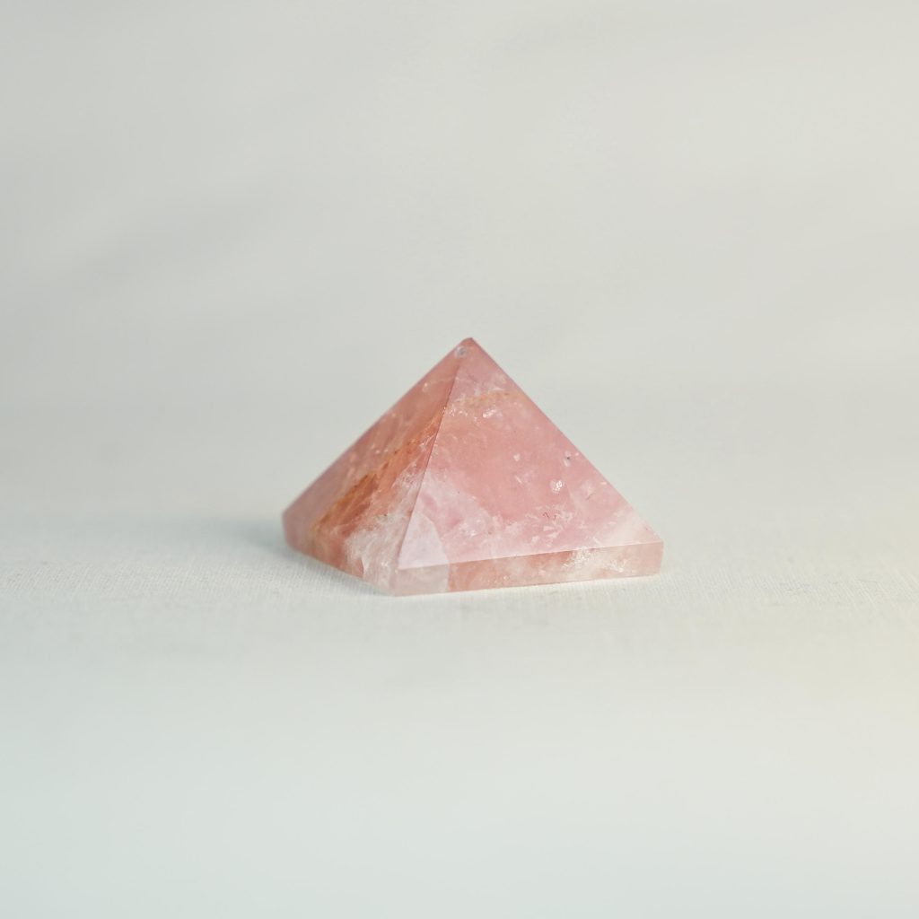 rose quartz pyramid