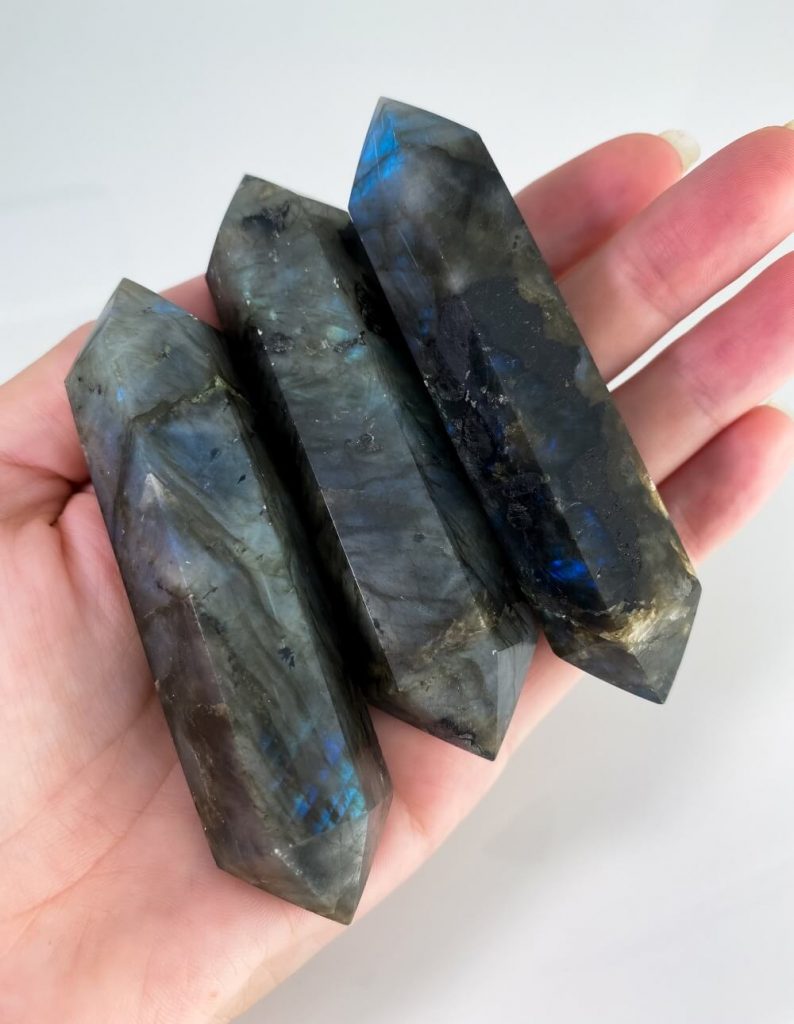 labradorite double point wand