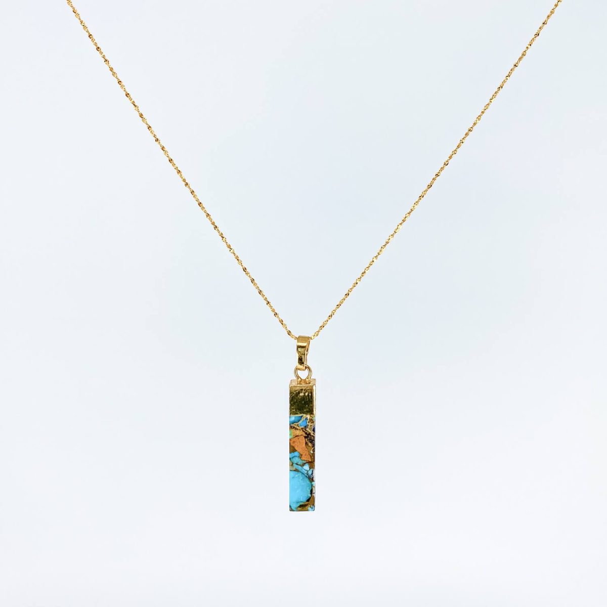 Turquoise Necklace Gold