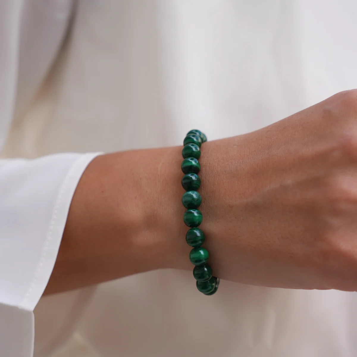 Malachite bracelet green gemstone bracelet