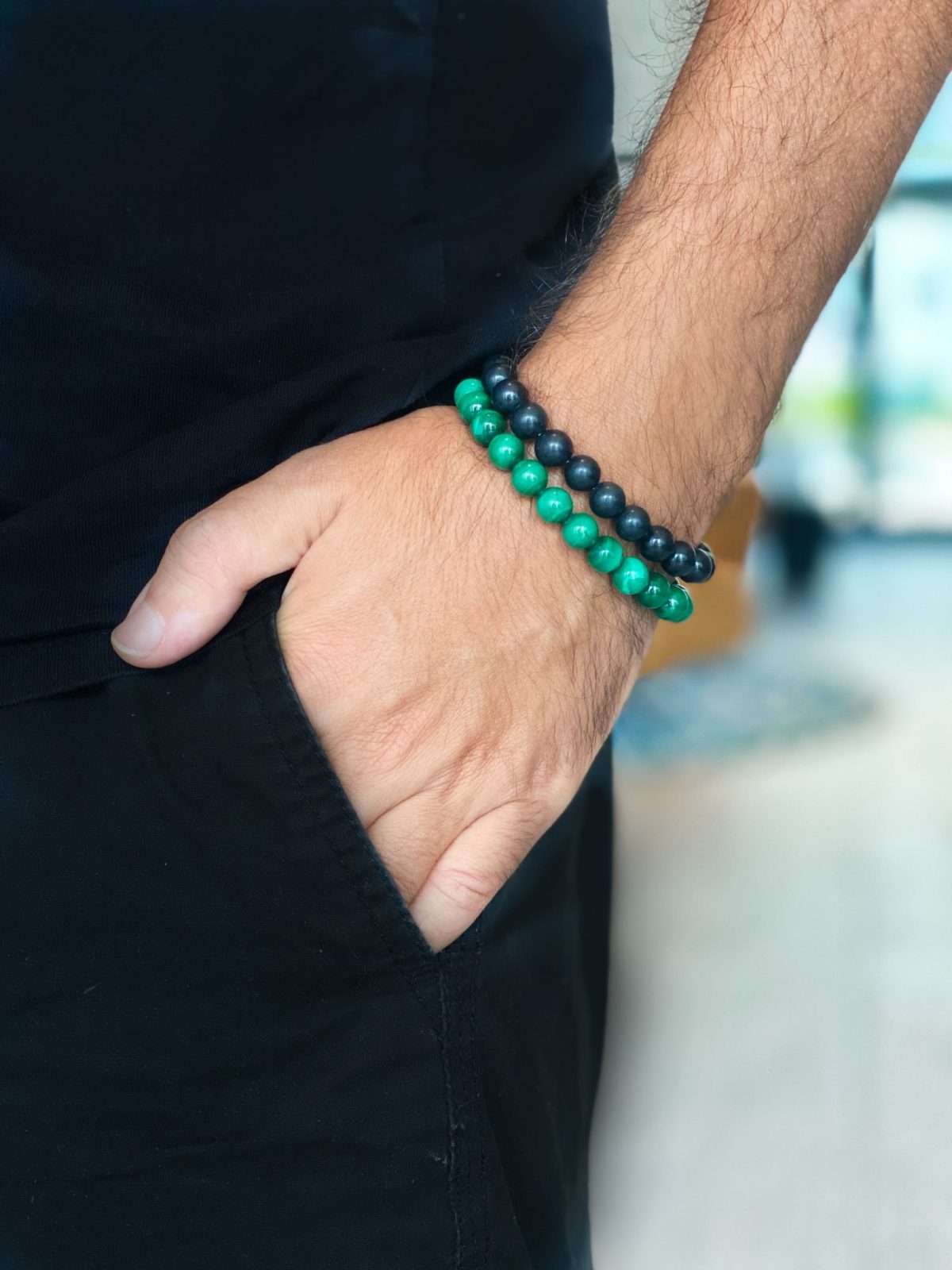 malachite bracelet mens