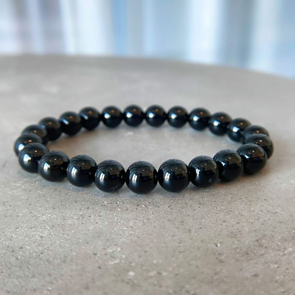 black onyx bracelet beaded black bracelet
