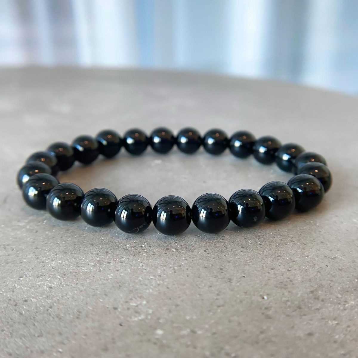 black onyx bracelet beaded black bracelet