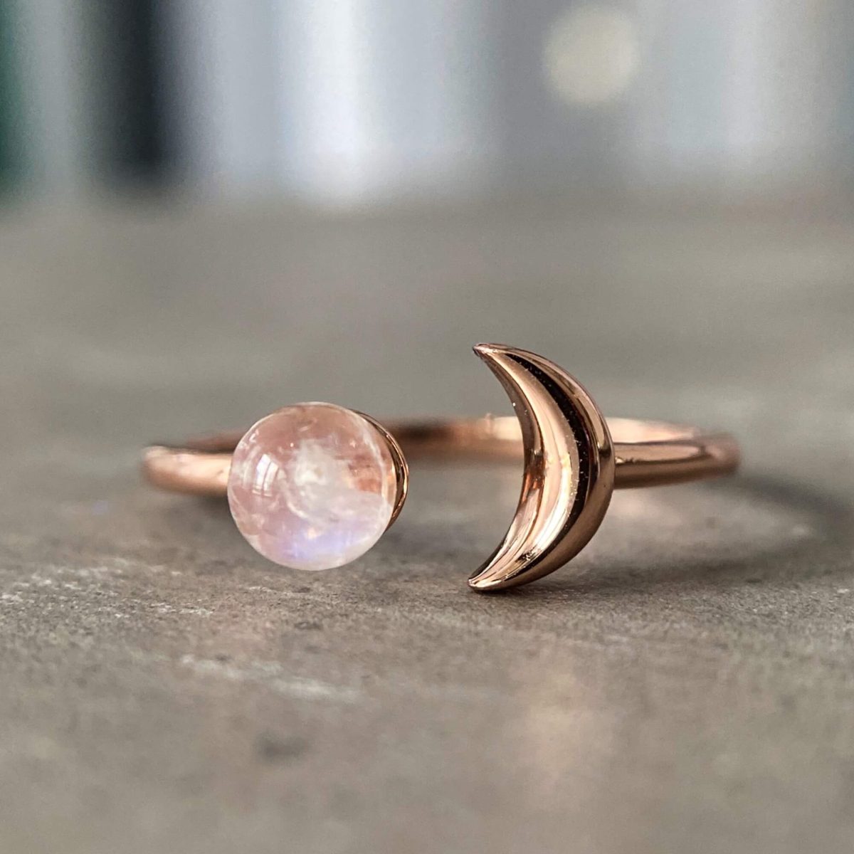 half moon ring