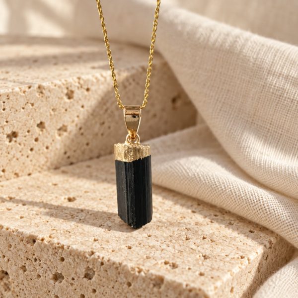 Black Tourmaline Pendant Necklace
