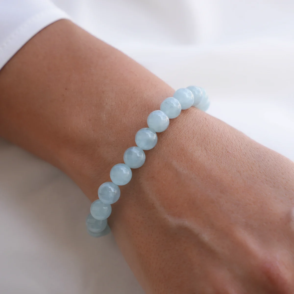 Blue Aquamarine bracelet gemstone bracelets2