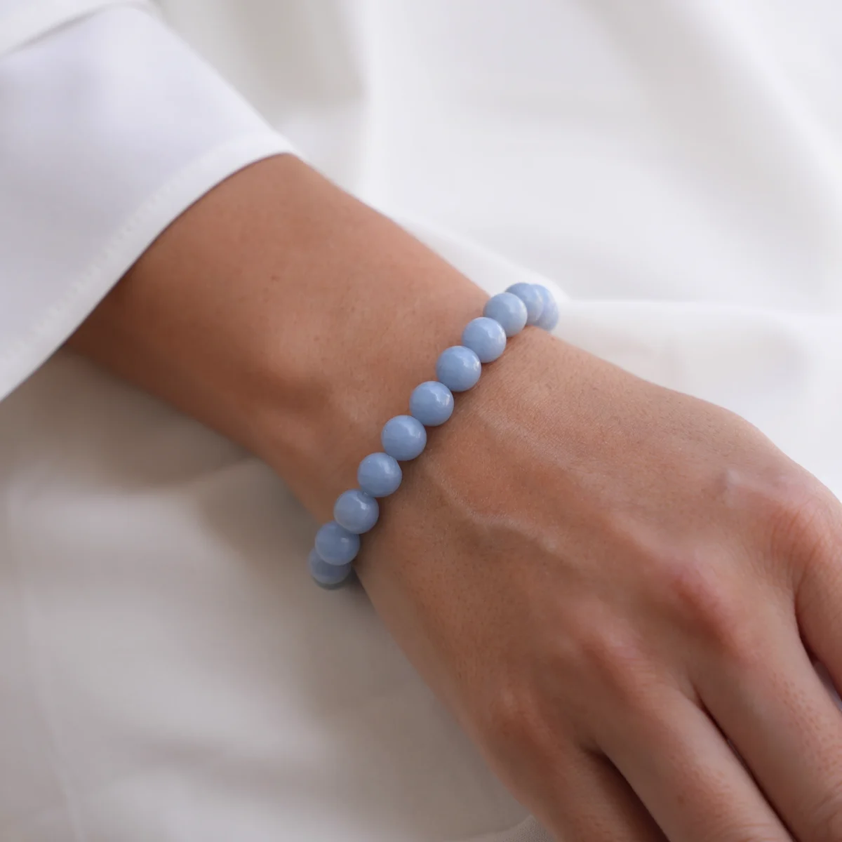 angelite bracelets beaded bracelets