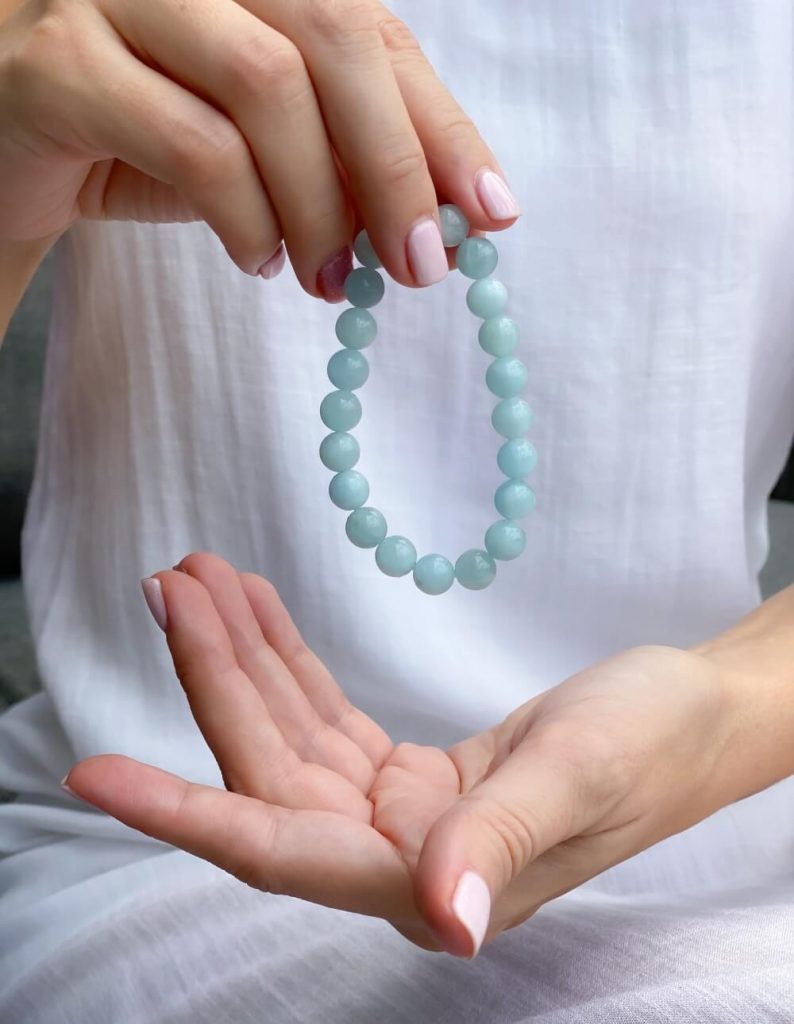anxiety bracelet aquamarine