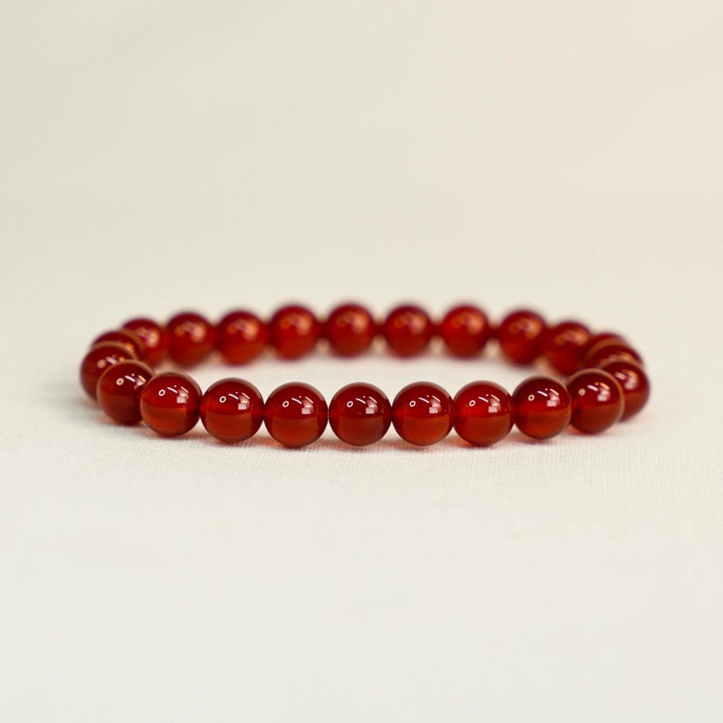 carnelian bracelet beaded