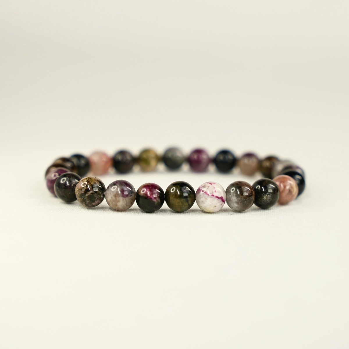 crystal bracelet colorful tourmaline