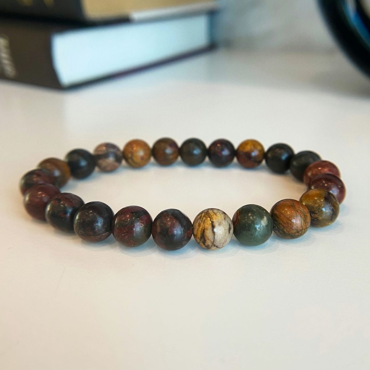 picasso jasper bracelet crystal bracelet real stones beaded