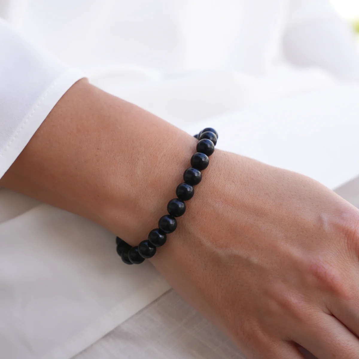 shungite bracelet for emf black bracelet