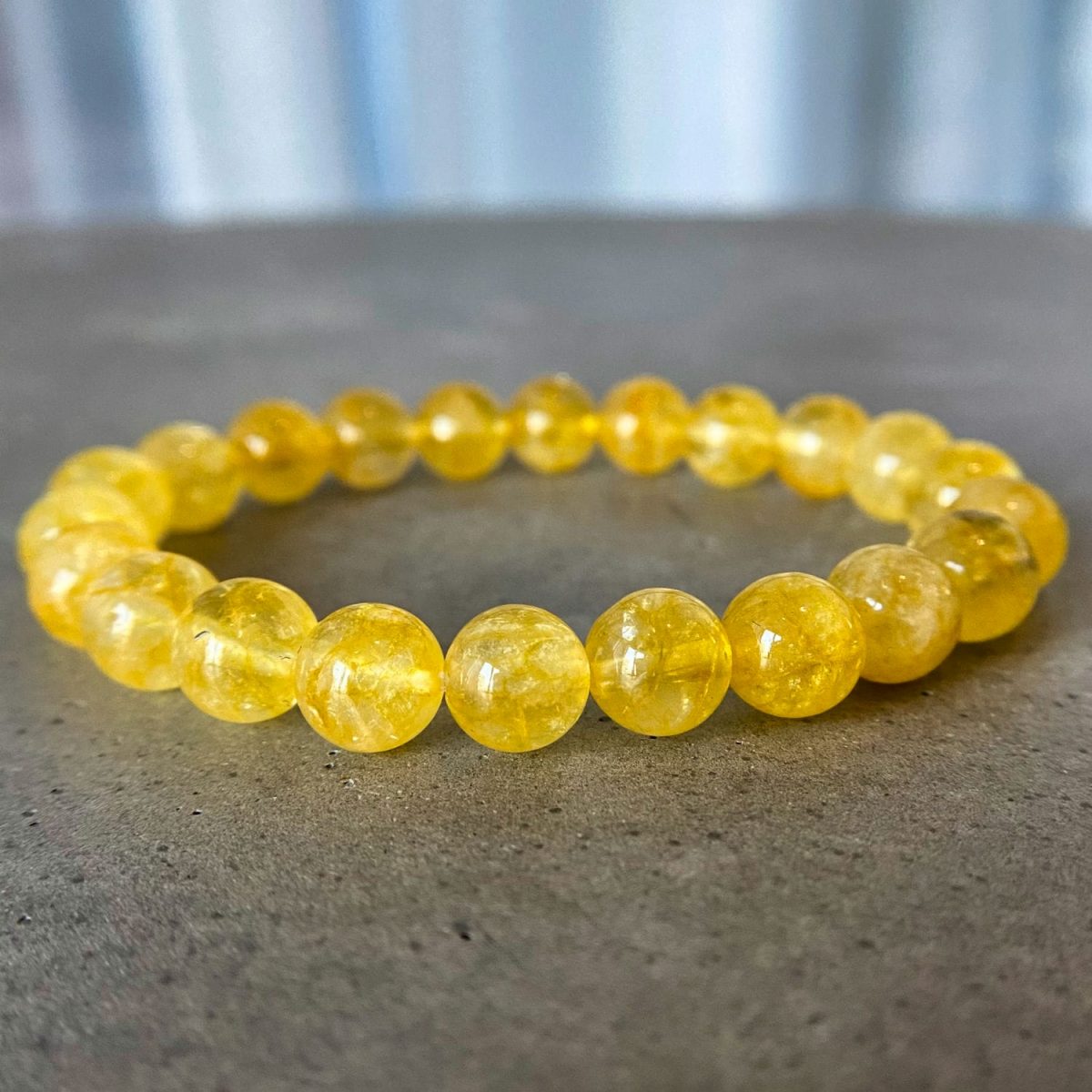 natural citrine bracelet real stone beaded bracelet asana