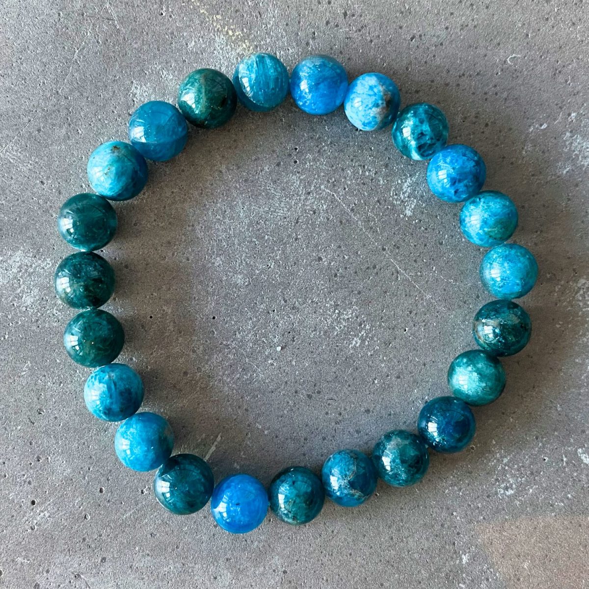 blue apatite bracelet beaded