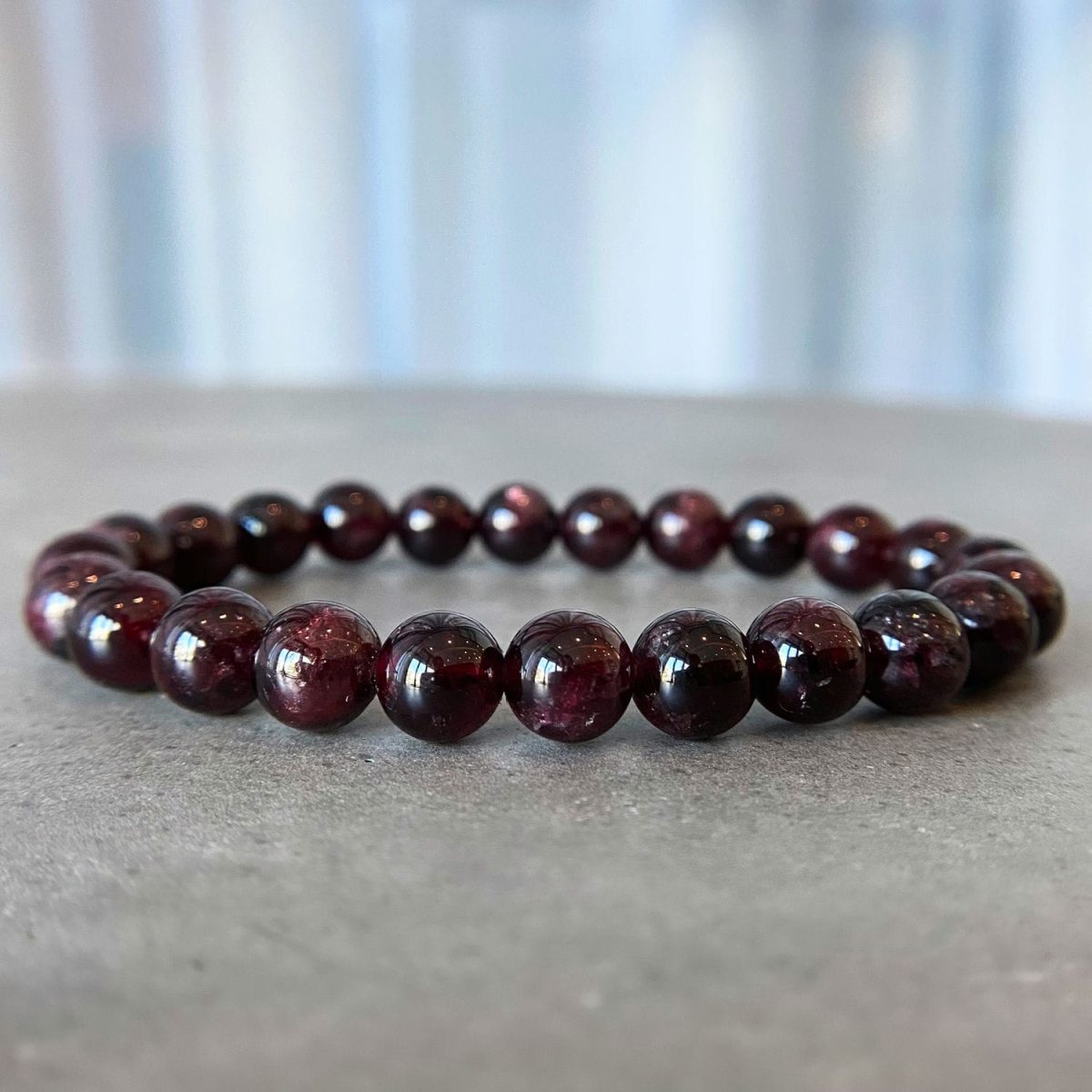 red garnet bracelet for love and passion natural garnet stones