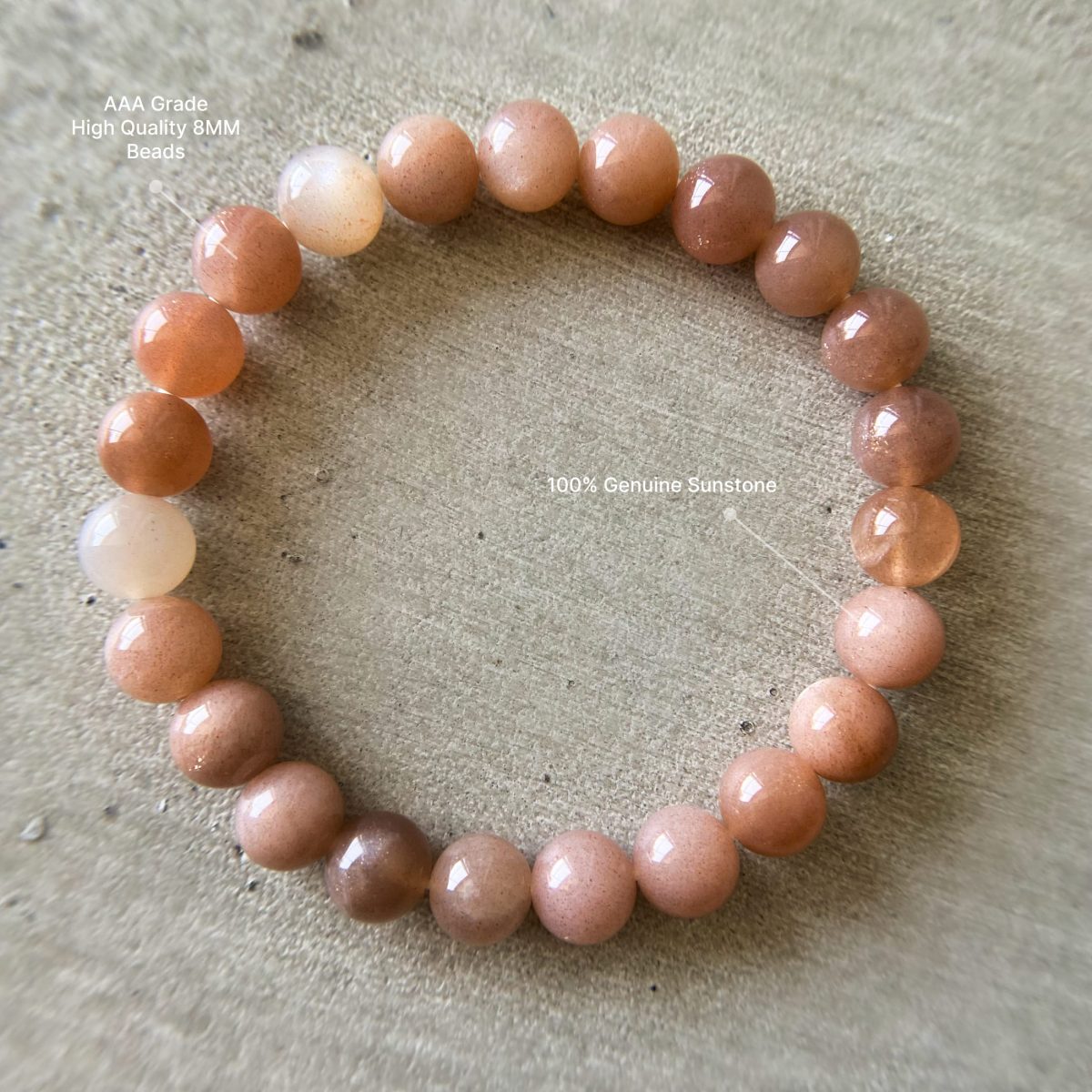 sunstone beaded bracelet with meaning gemstone bracelet for luck