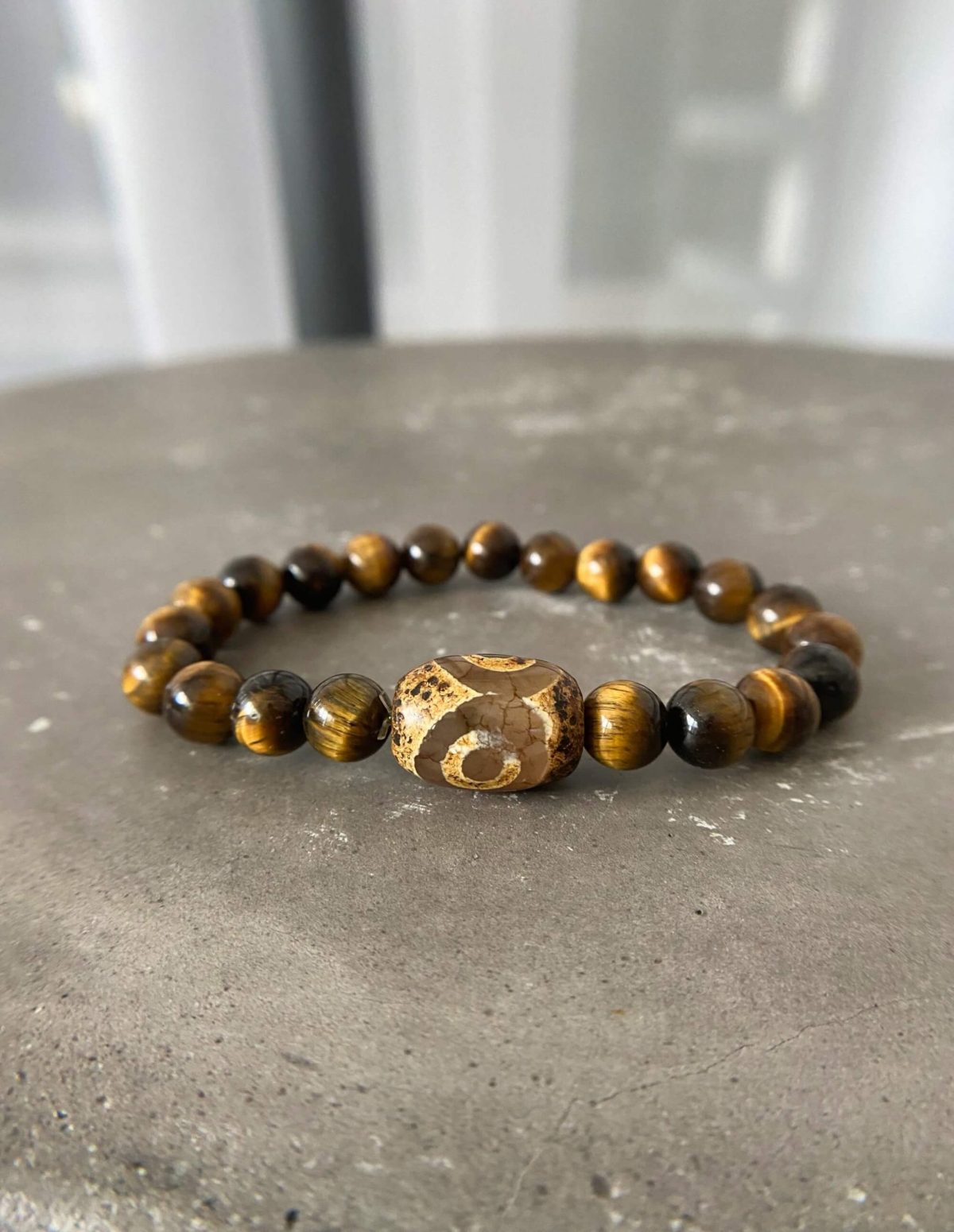 tiger eye bracelet dzi agate evil eye