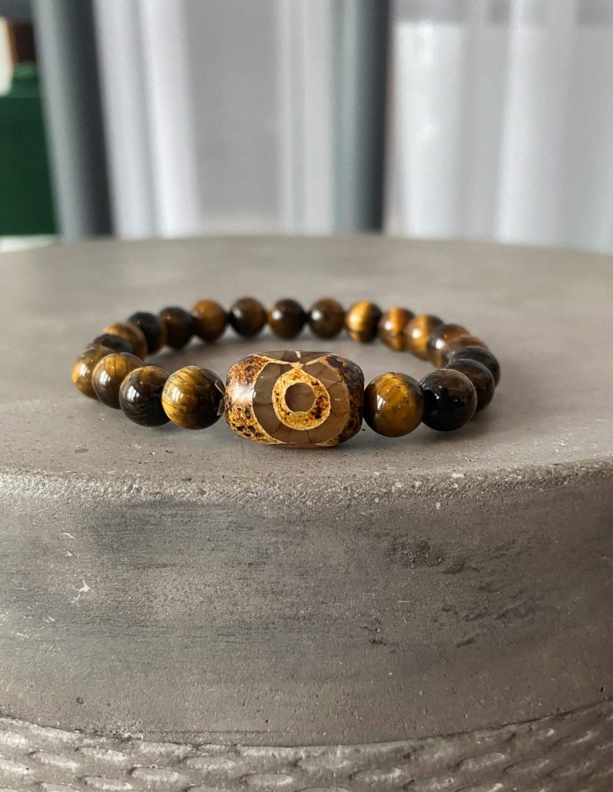 tiger eye bracelet dzi agate evil eye