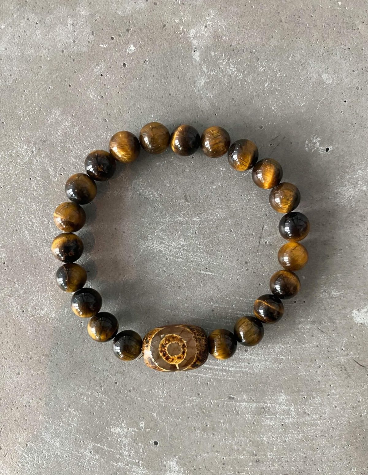 tiger eye bracelet dzi agate evil eye