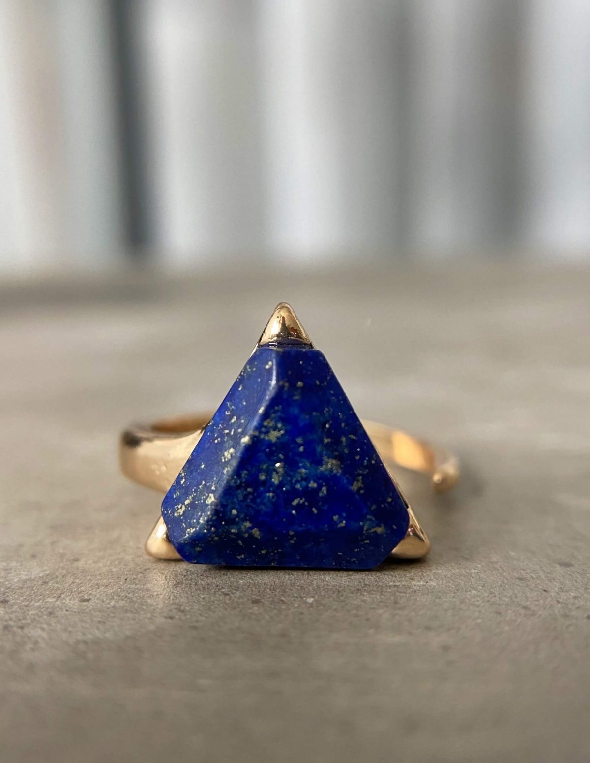 blue lapis lazuli ring by asana crystals and gemstones