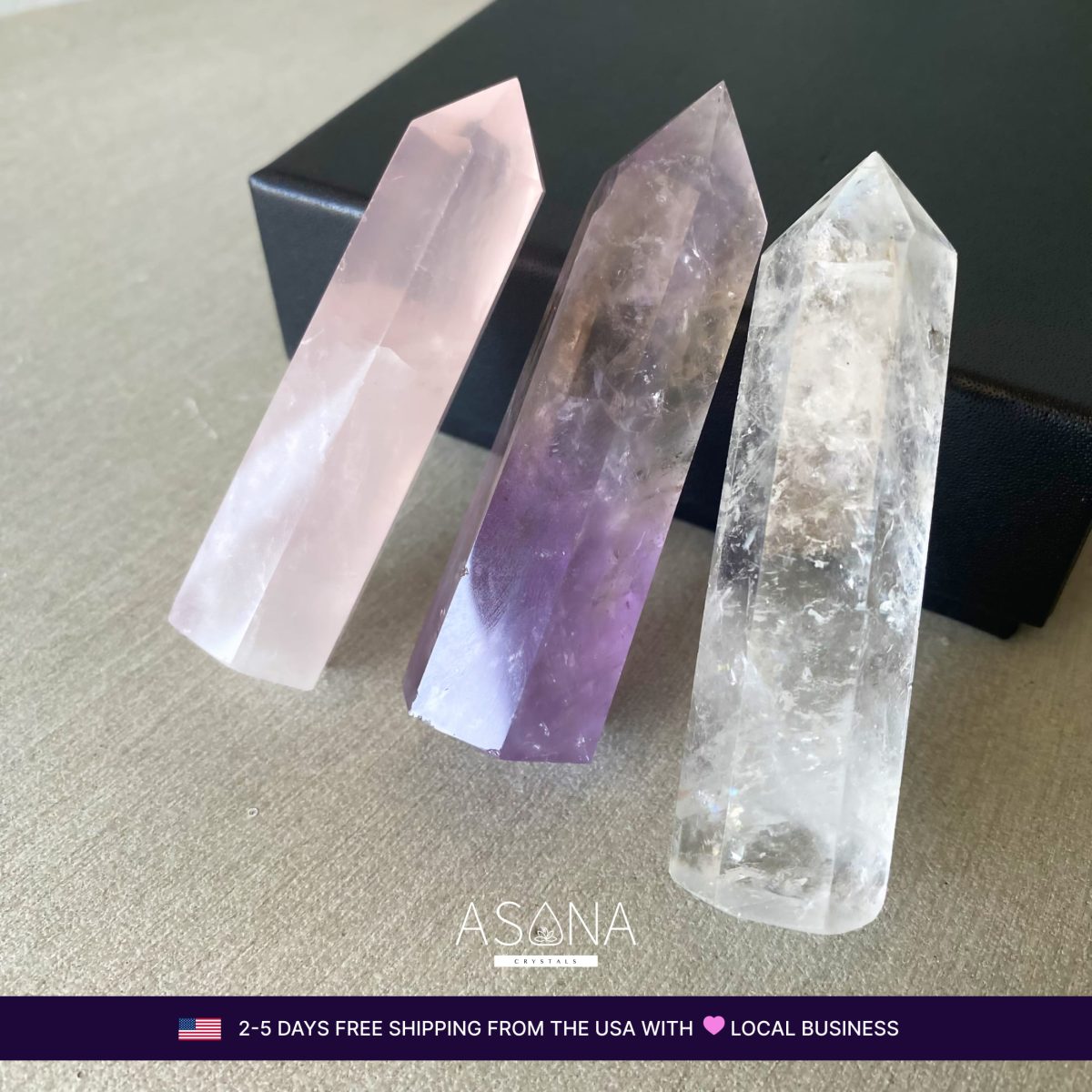 crystals for anxiety and stress calming crystal set