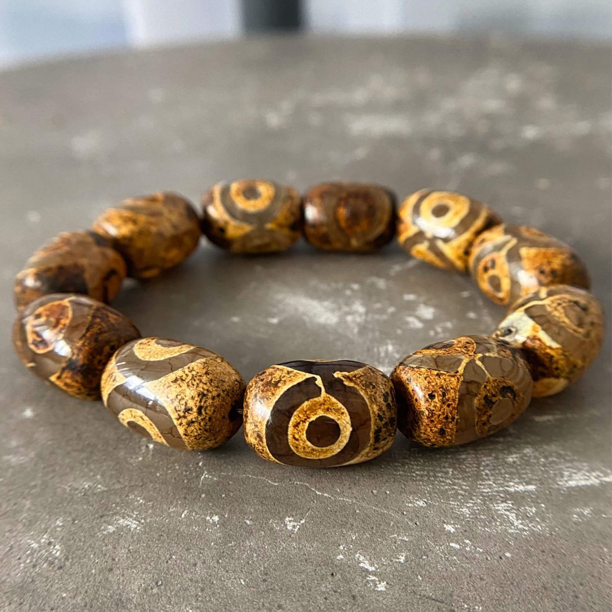 mantra bracelet for meditation dzi