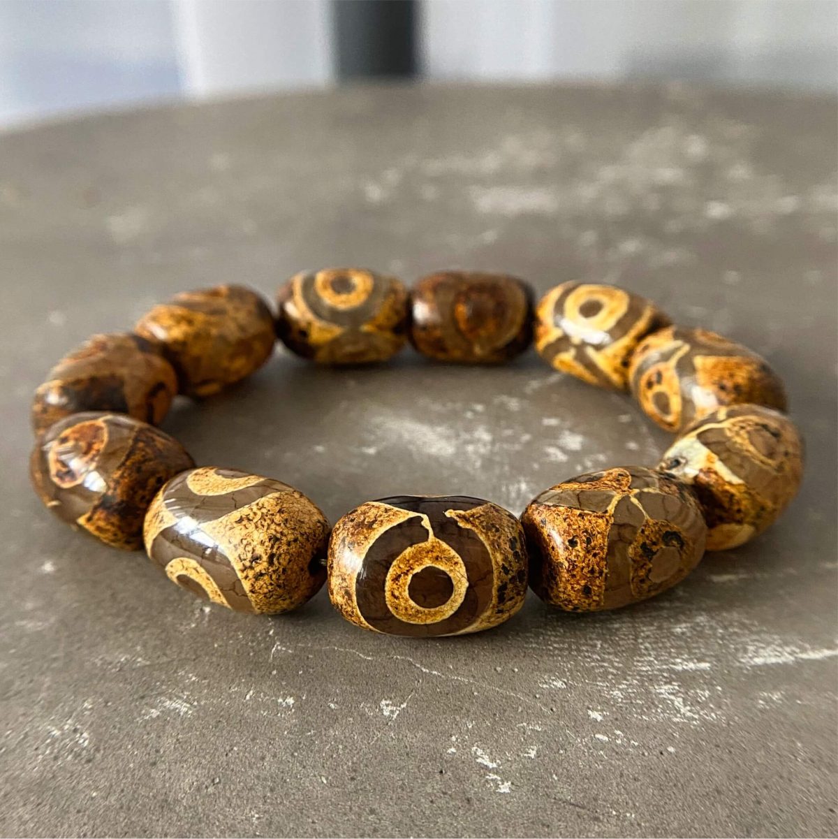 mantra bracelet for meditation dzi