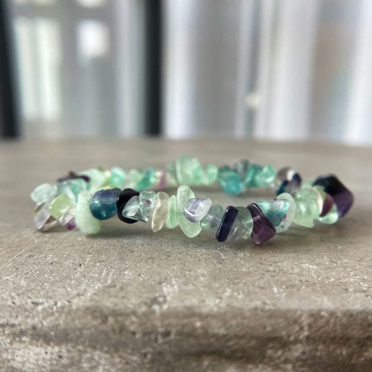 rainbow fluorite bracelet for energy