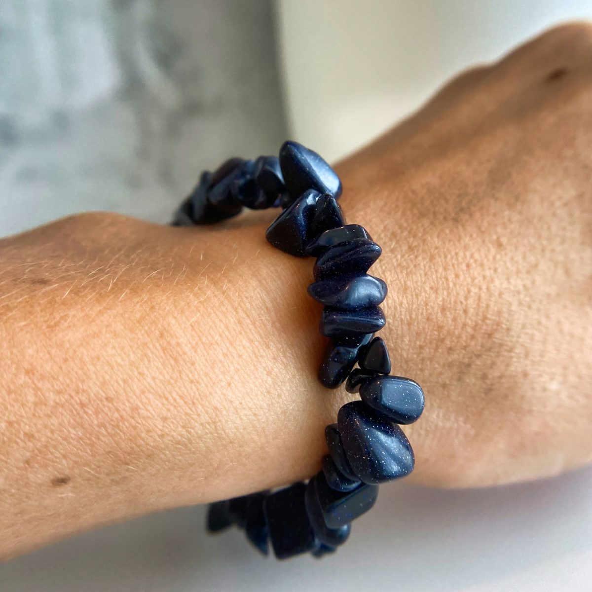 Blue Sandstone Bracelet