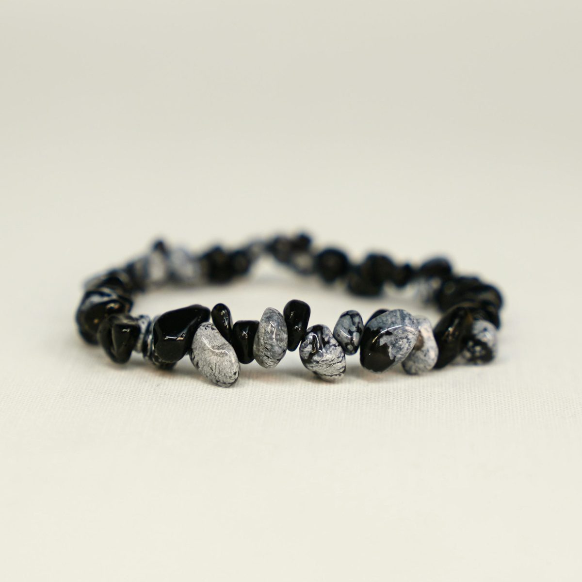 snowflake obsidian bracelets
