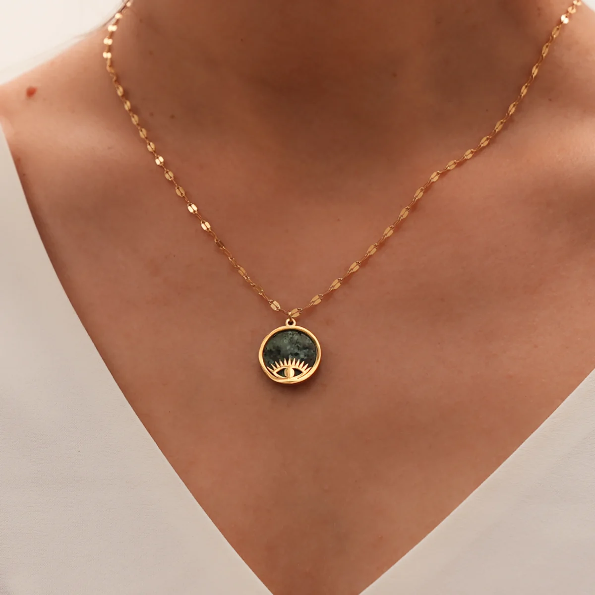 Evil Eye Necklace Gold