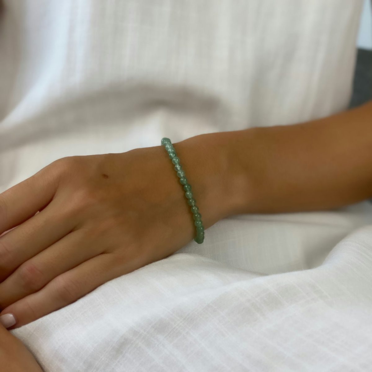 green aventurine bracelet 4mm small beaded bracelet aventurine bracelet
