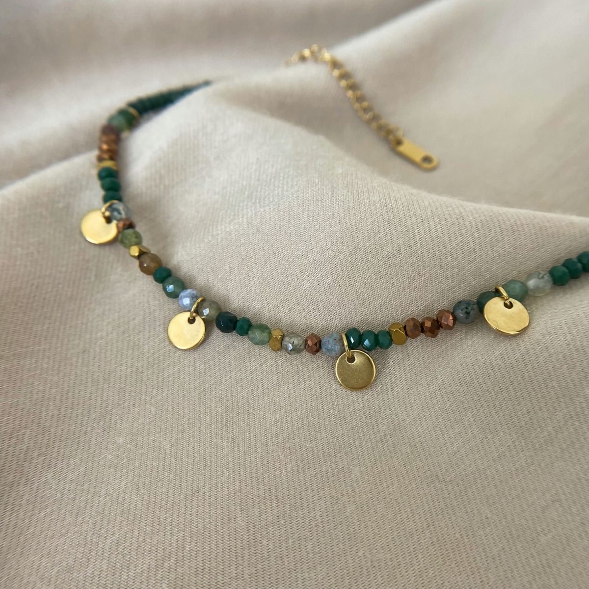 green beaded bracelet green agate bracelet