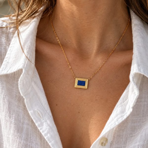 Lapis Lazuli Necklace "Starry Night"
