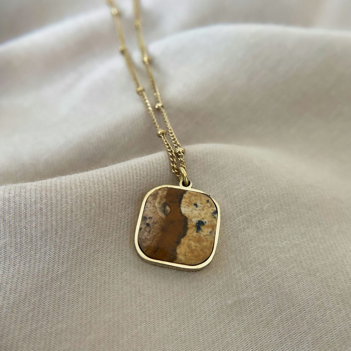 picture jasper necklace for creativity and art crystal necklaces by asana