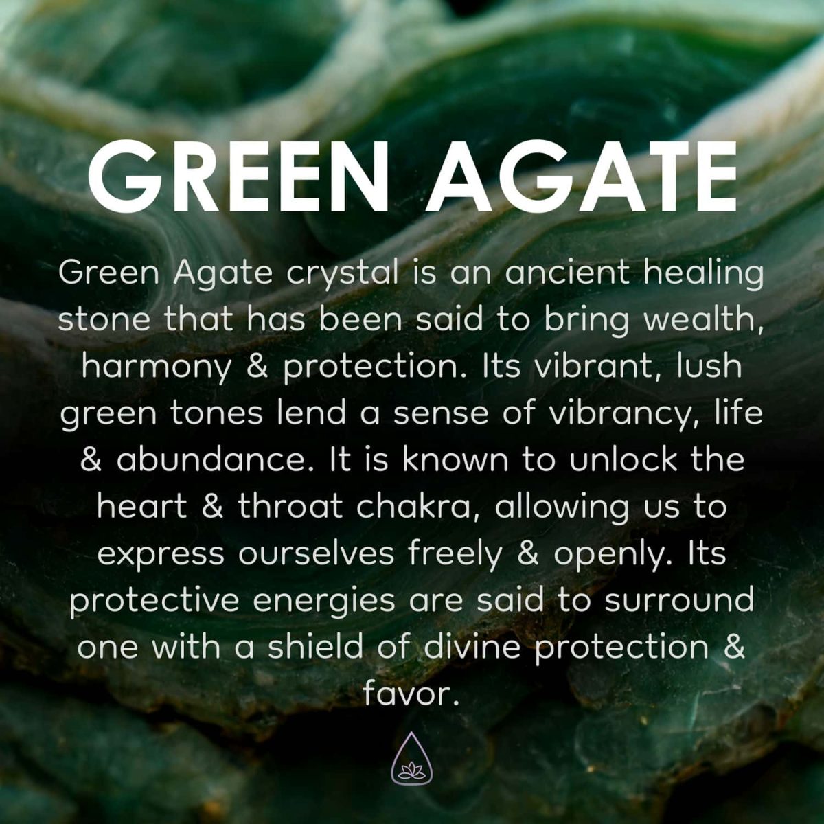 green agate crystal gemstone by asana crystal shop for sale natural green agate with energy