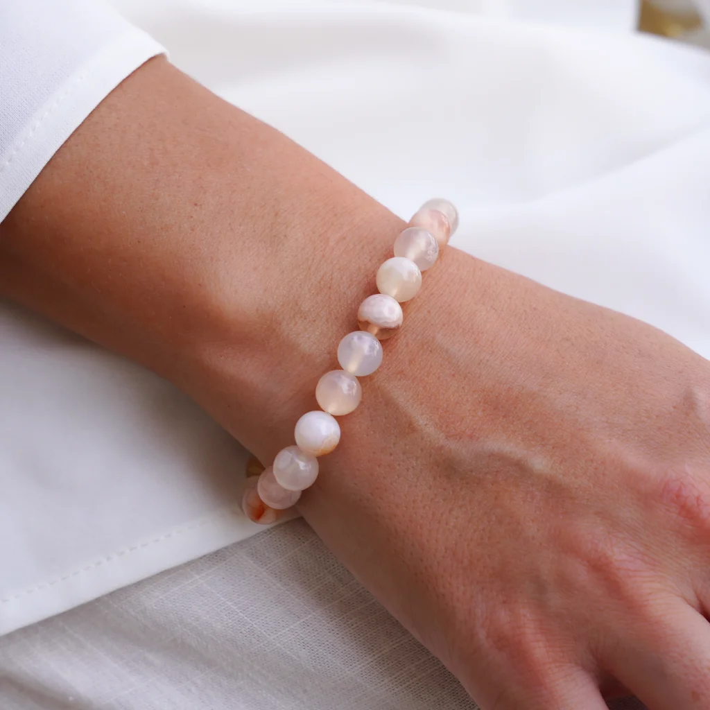 Cherry Agate crystal bracelet5