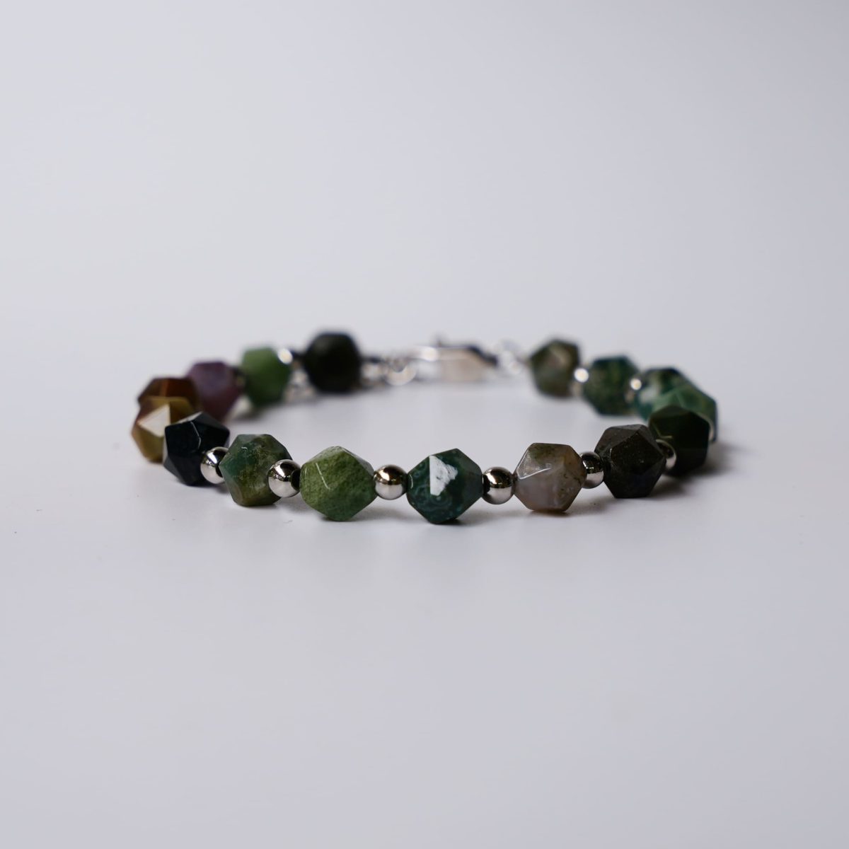 Indian Agate Faceted Bracelet