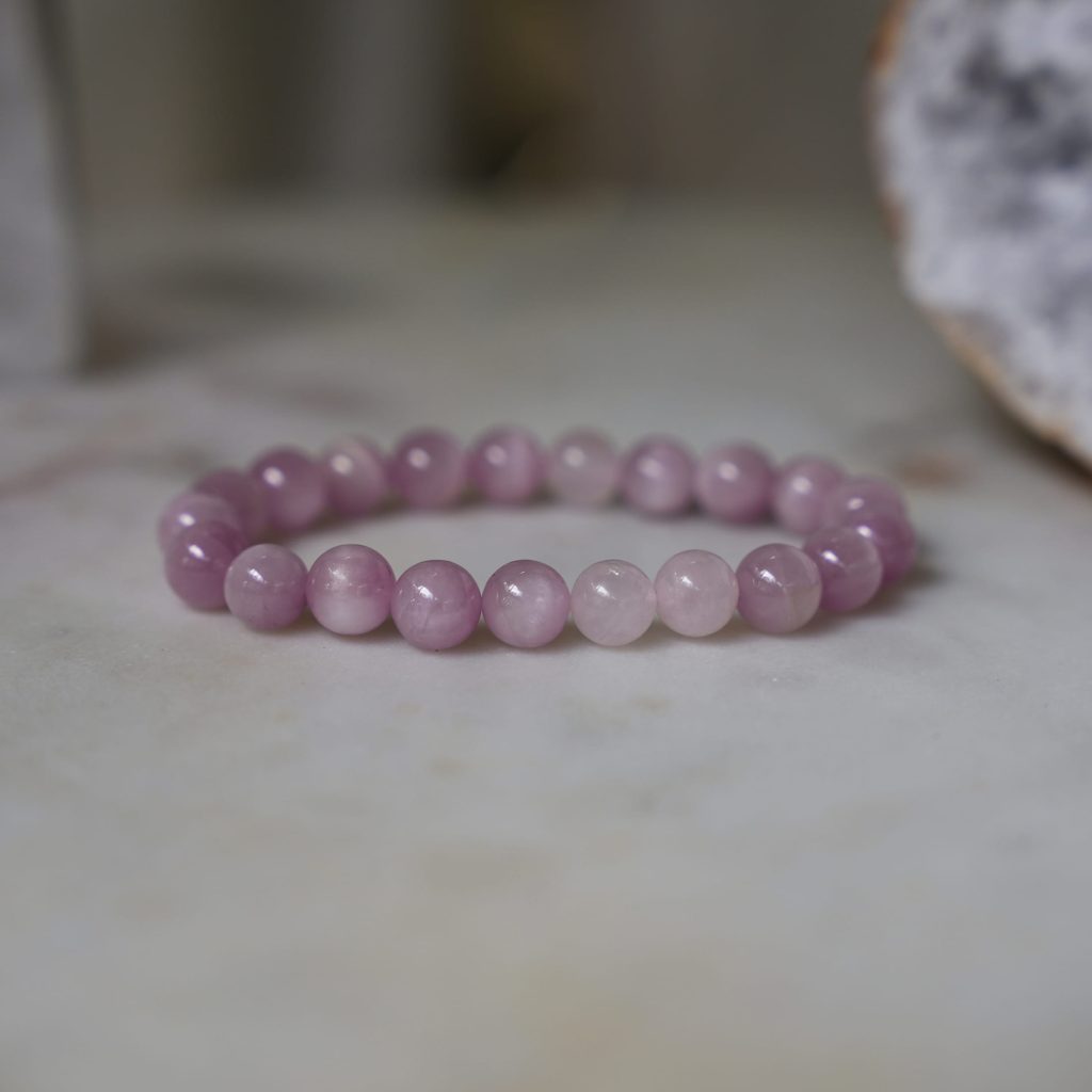 Kunzite Bracelet Kunzite Crystal Bracelet for Balance