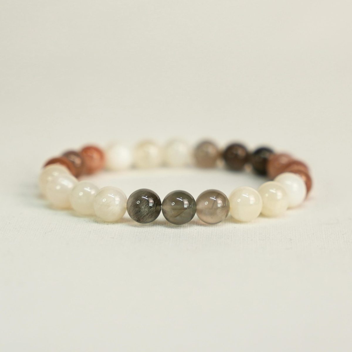 Peach Moonstone Bracelet For Calming