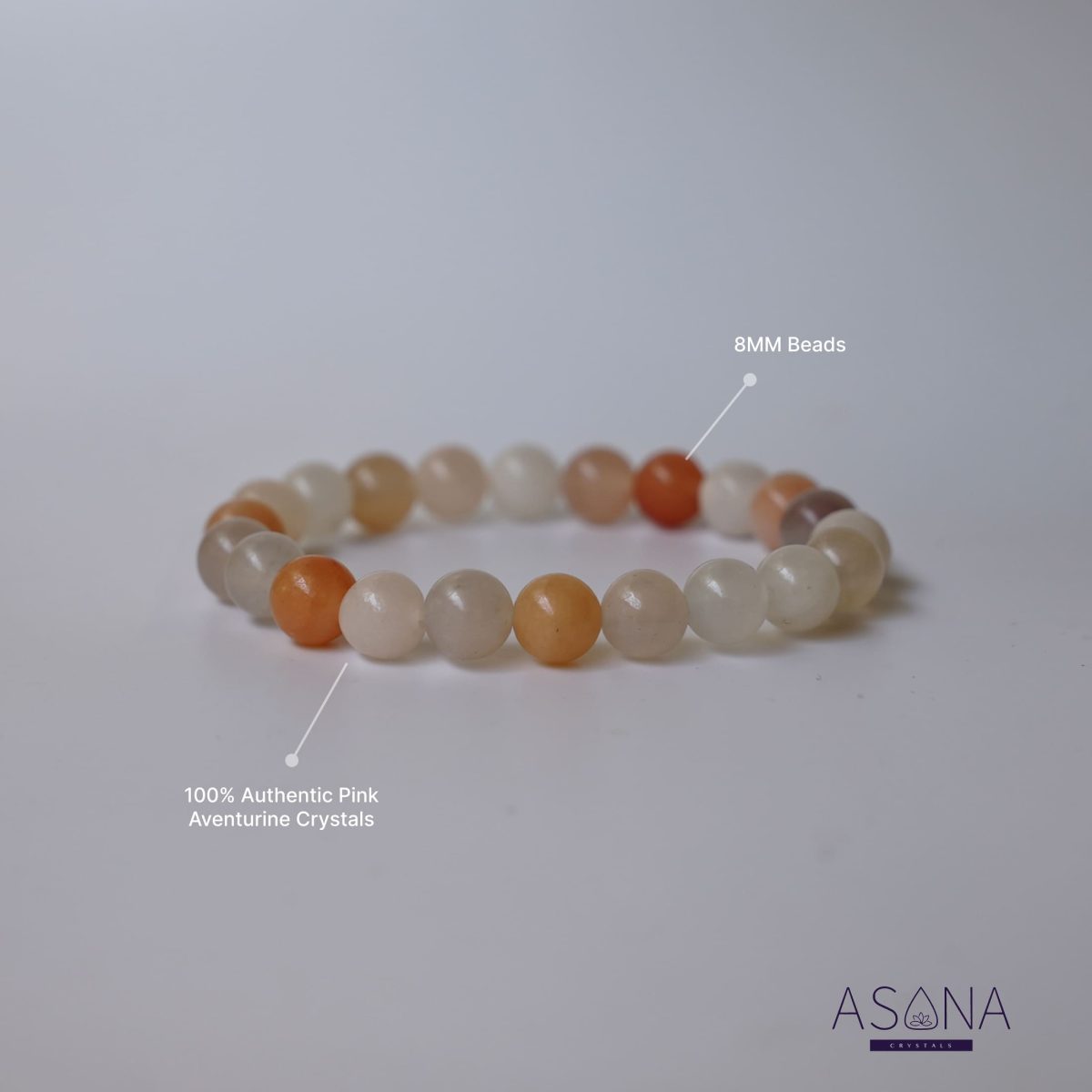 Pink Aventurine Bracelet Beaded Gemstone Bracelet Aventurine Crystal Gift Bead Bracelets