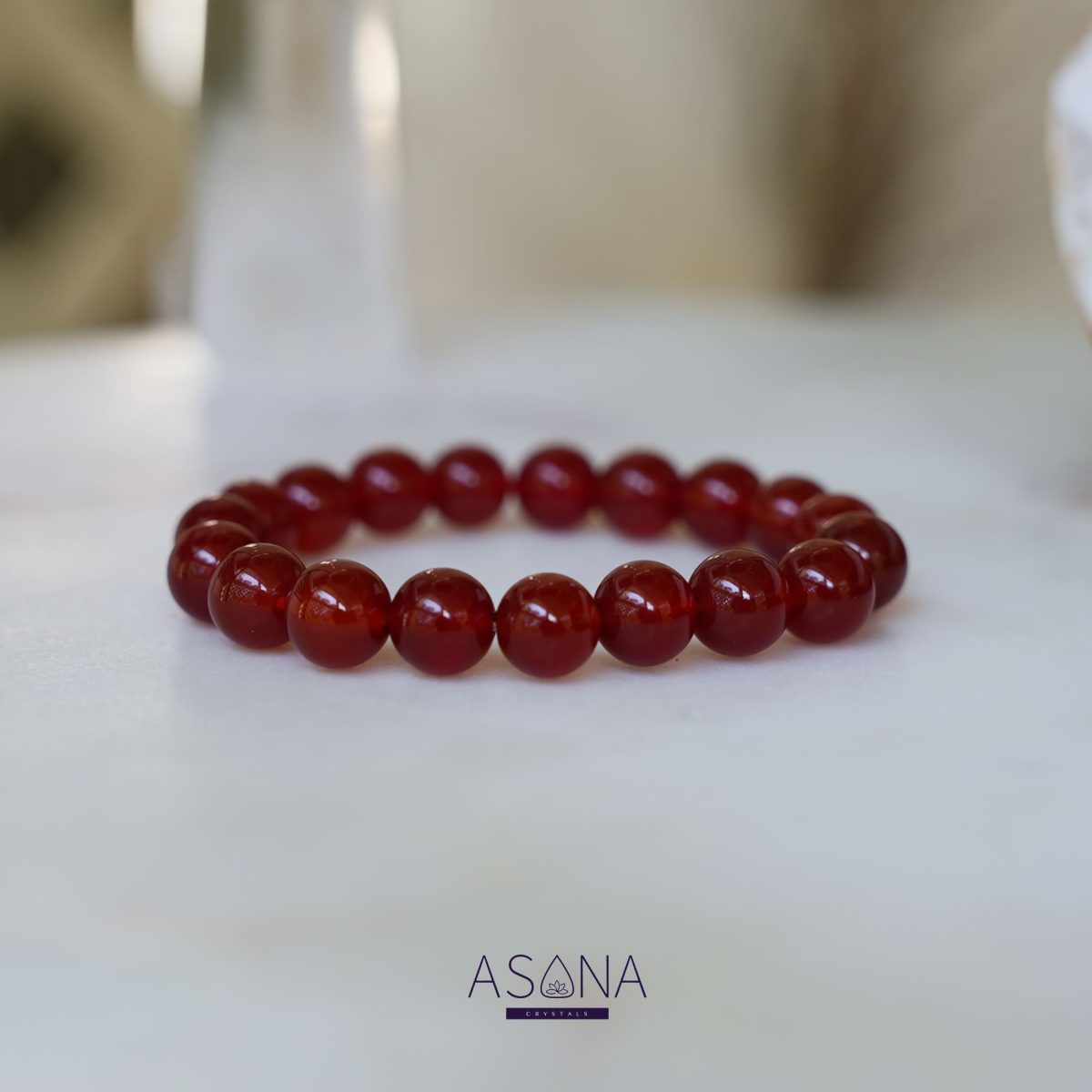 Red Agate Bracelet Natural Red Crystal Bracelet for Love-3