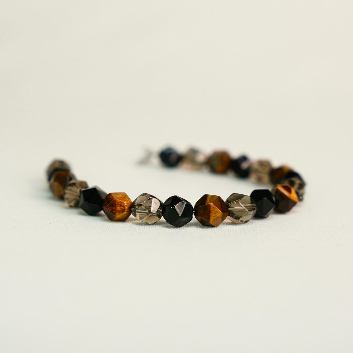Tiger’s Eye and Smoky Quartz Bracelet