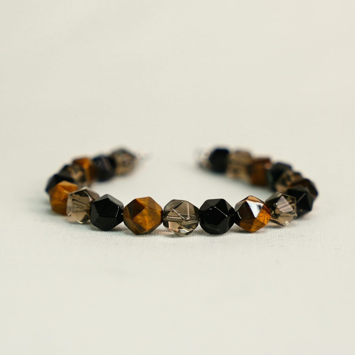 Tiger’s Eye and Smoky Quartz Bracelet