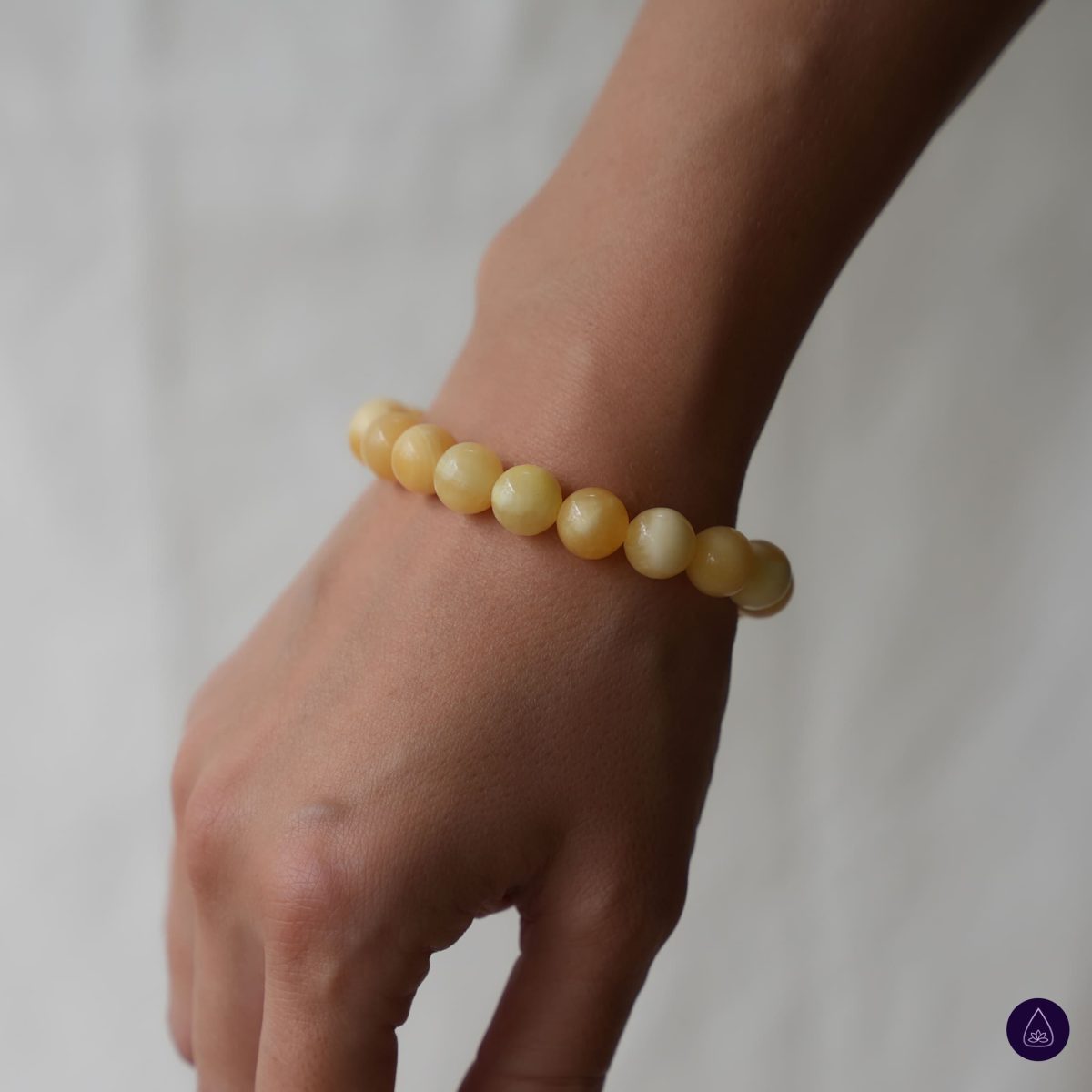 Yellow Jade Bracelet Yellow Gemstone Bracelet Crystal Beaded Bracelet-5
