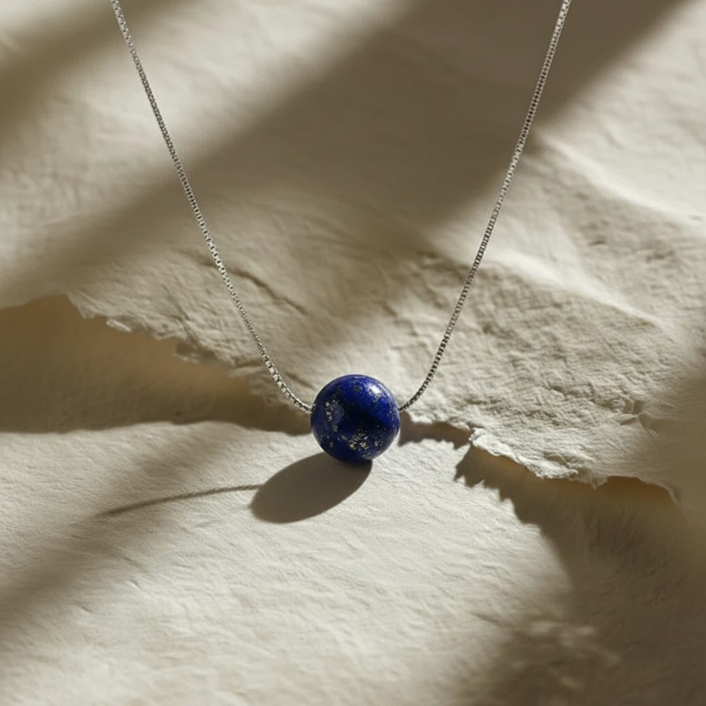Lapis Lazuli Necklace 925 Sterling Silver