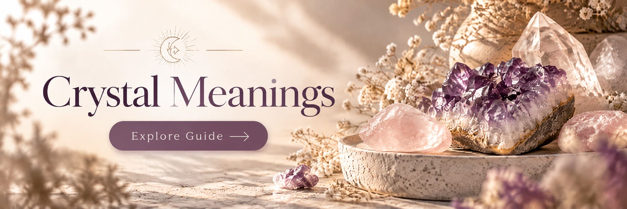 crystal meanings and guide page banner