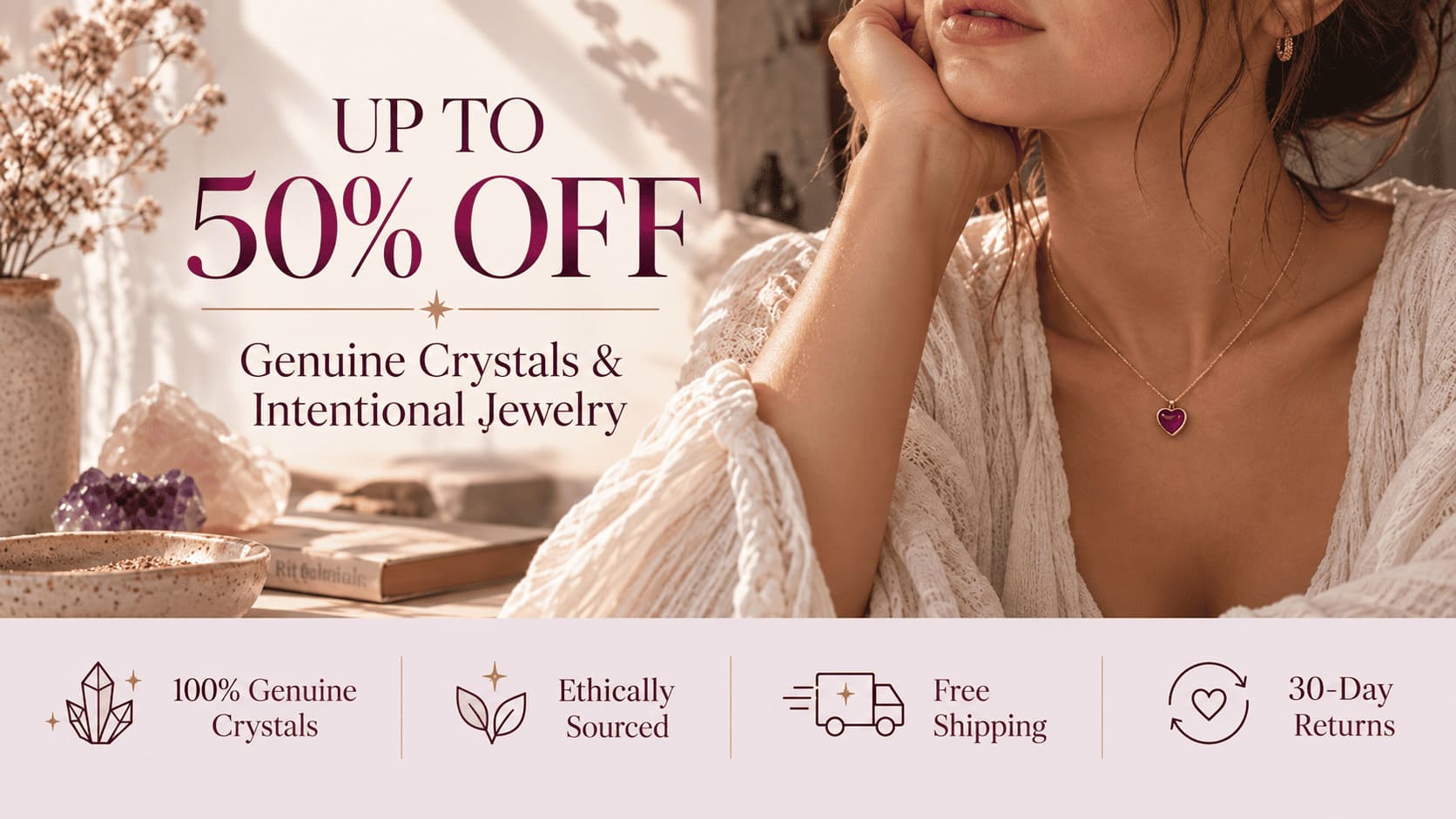 Genuine Crystals Sale Editorial Banner (1) (2) Genuine Crystals Sale Editorial Banner (1) (2)