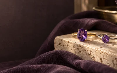 Amethyst rings
